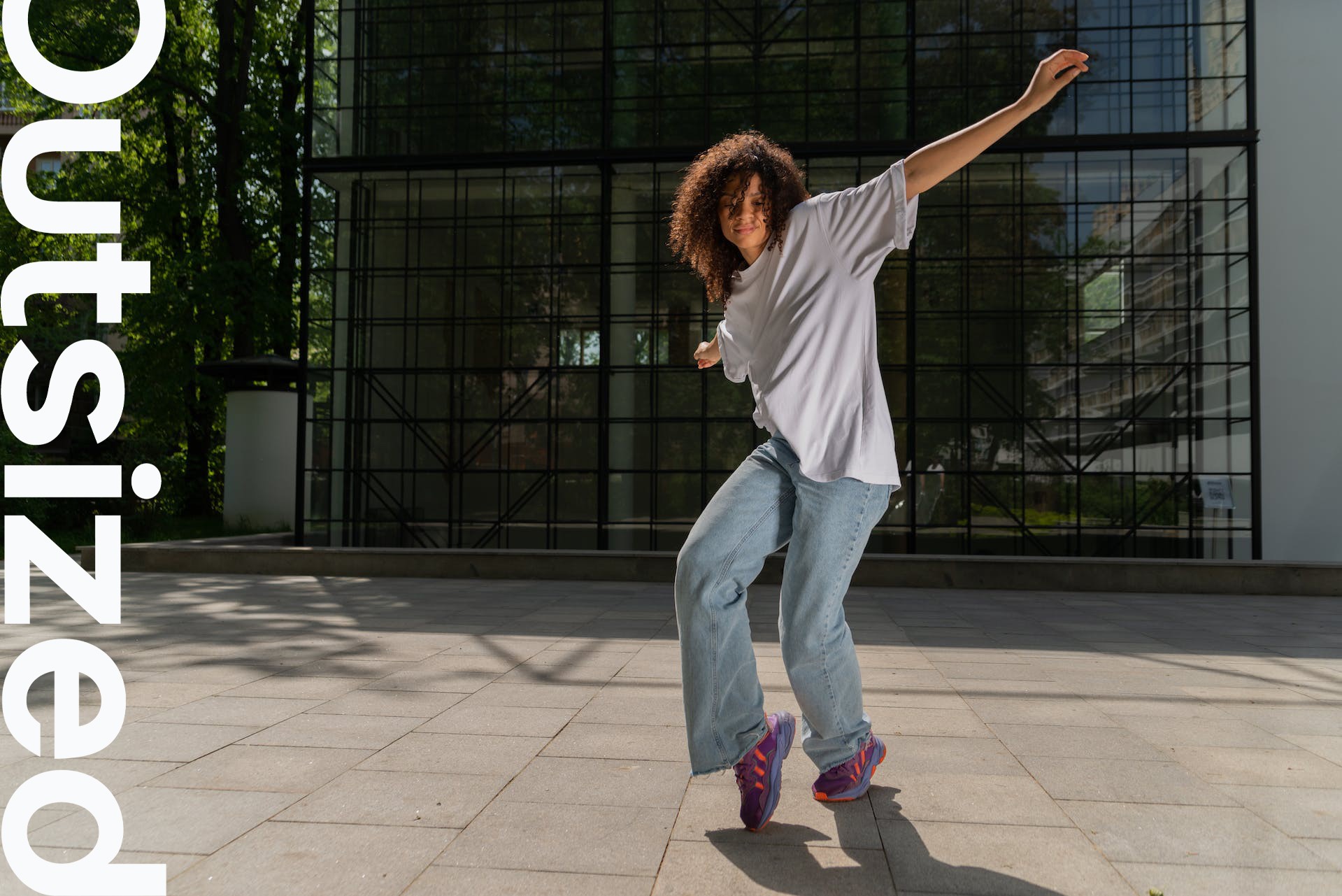 Outsized oversized t-shirt brand campaign