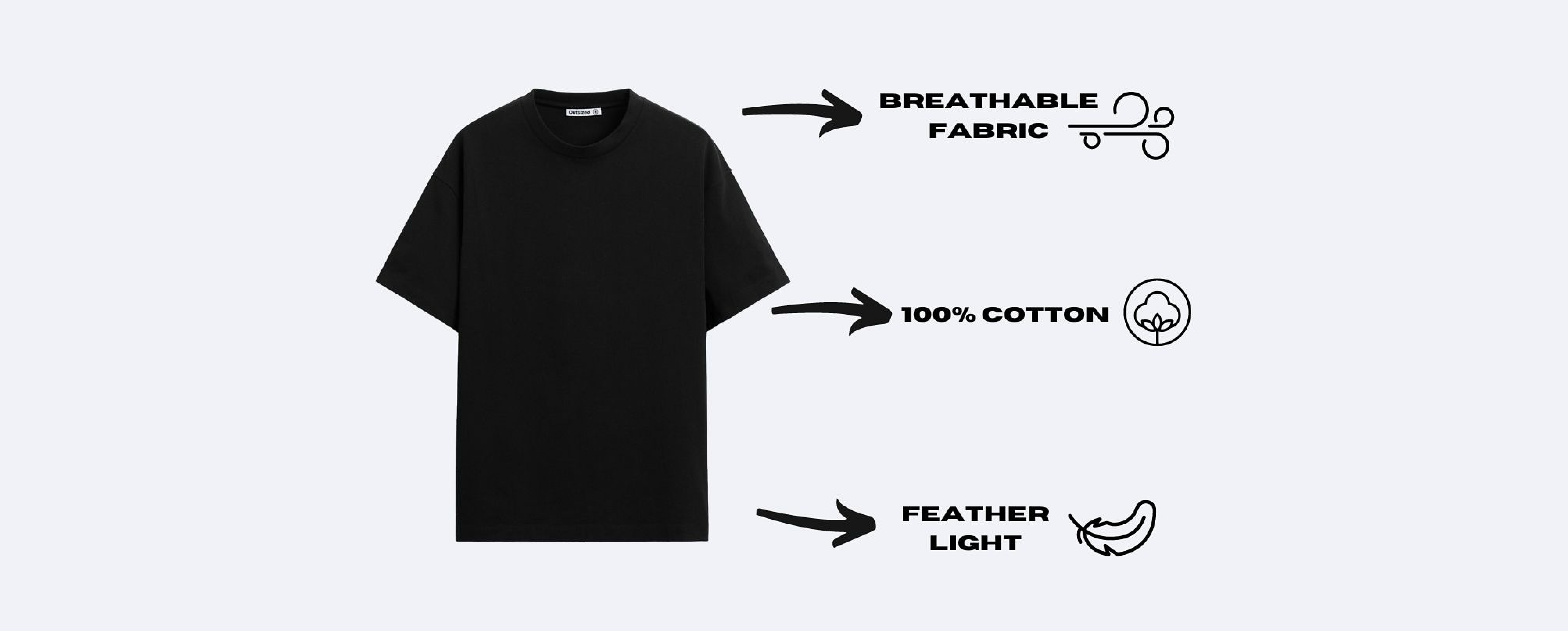 Outsized t-shirt feature creative, breathable fabric, 100% cotton