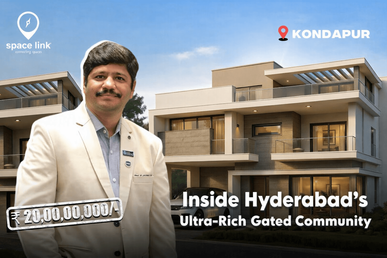 Spacelink Infra YouTube thumbnail, Hyderabad ultra-rich gated community